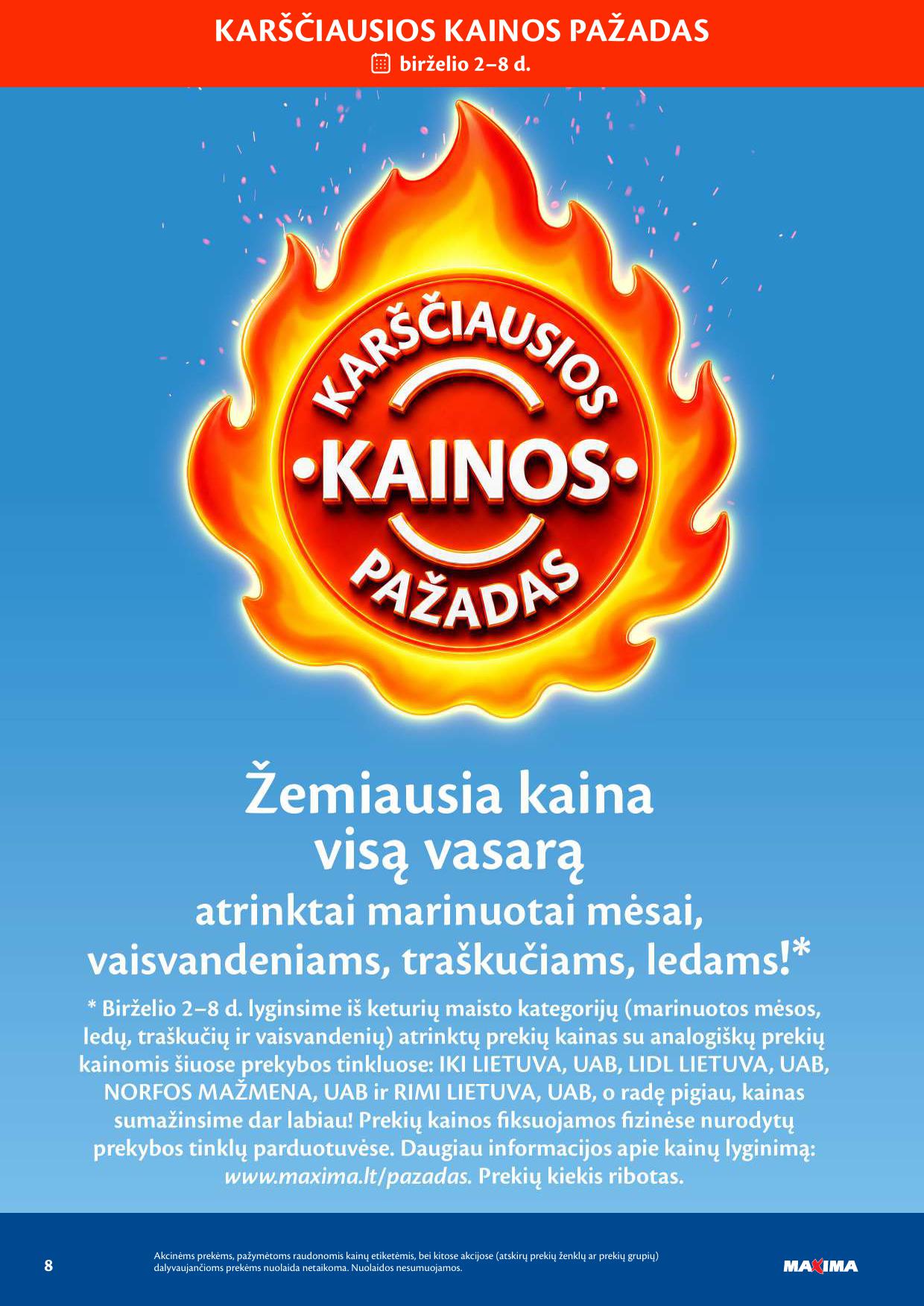 Naujausias MAXIMA kaininis katalogas 2026.06.02 - 2026.06.08
