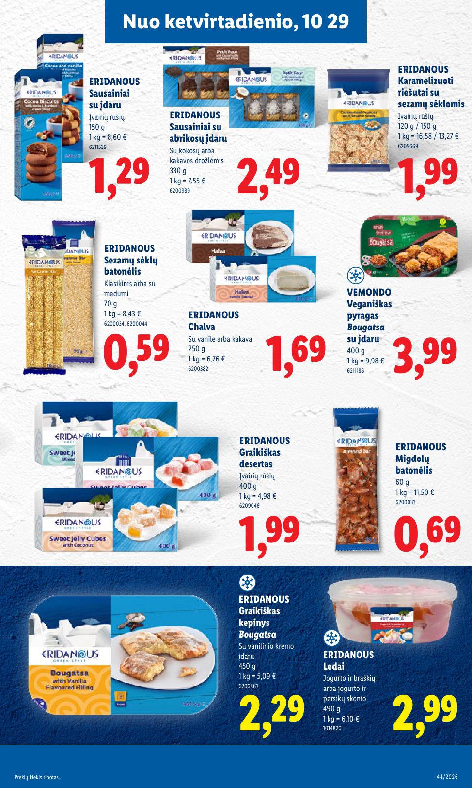 Naujausias LIDL kaininis katalogas 2026.10.26 - 2026.11.01
