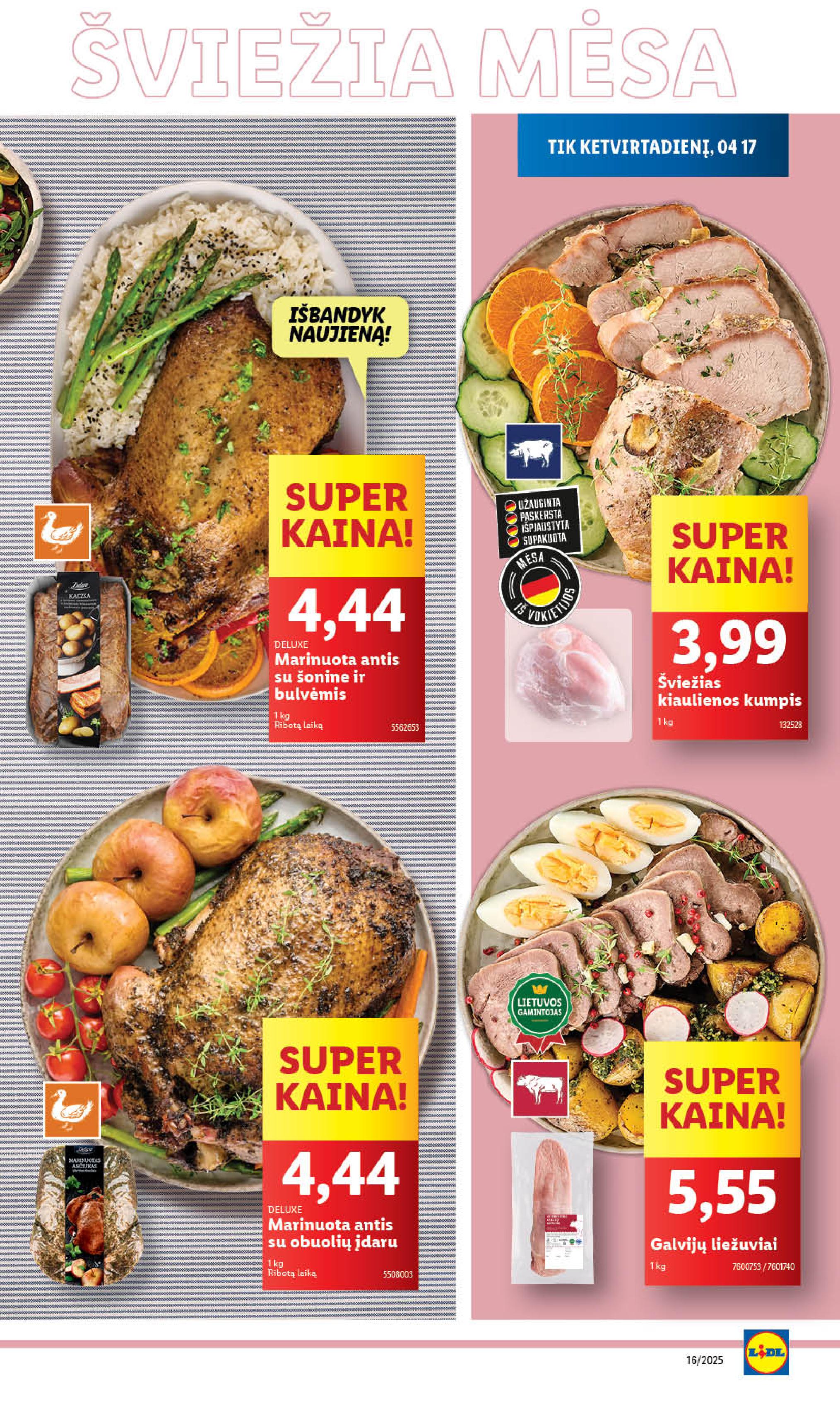 Naujausias LIDL kaininis katalogas 2025.04.14 - 2025.04.19