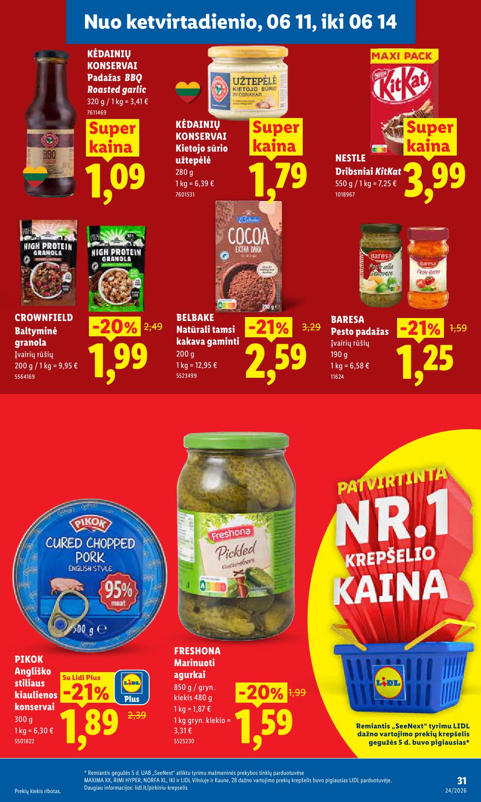 Naujausias LIDL kaininis katalogas 2026.06.08 - 2026.06.14