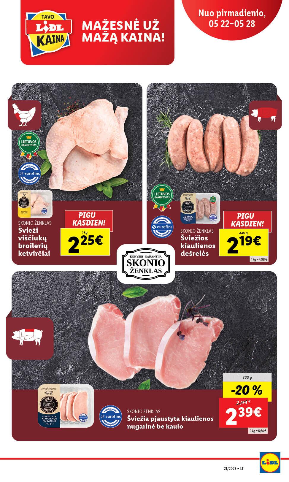 Naujausias LIDL kaininis katalogas 2023.05.22 - 2023.05.28