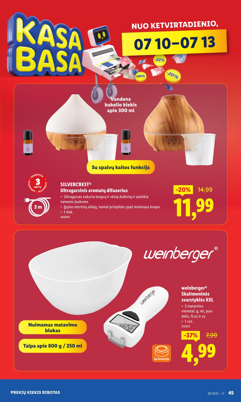 LIDL ne maisto prekių leidinys 2025.07.07 - 2025.07.13