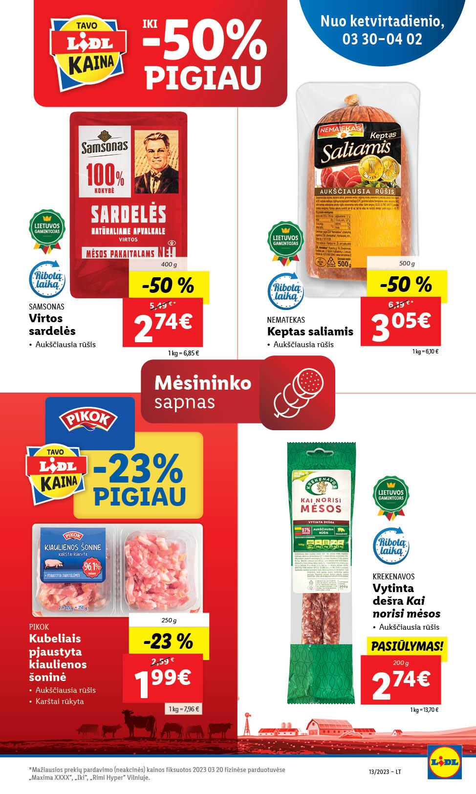 Naujausias LIDL kaininis katalogas 2023.03.16 - 2023.04.02
