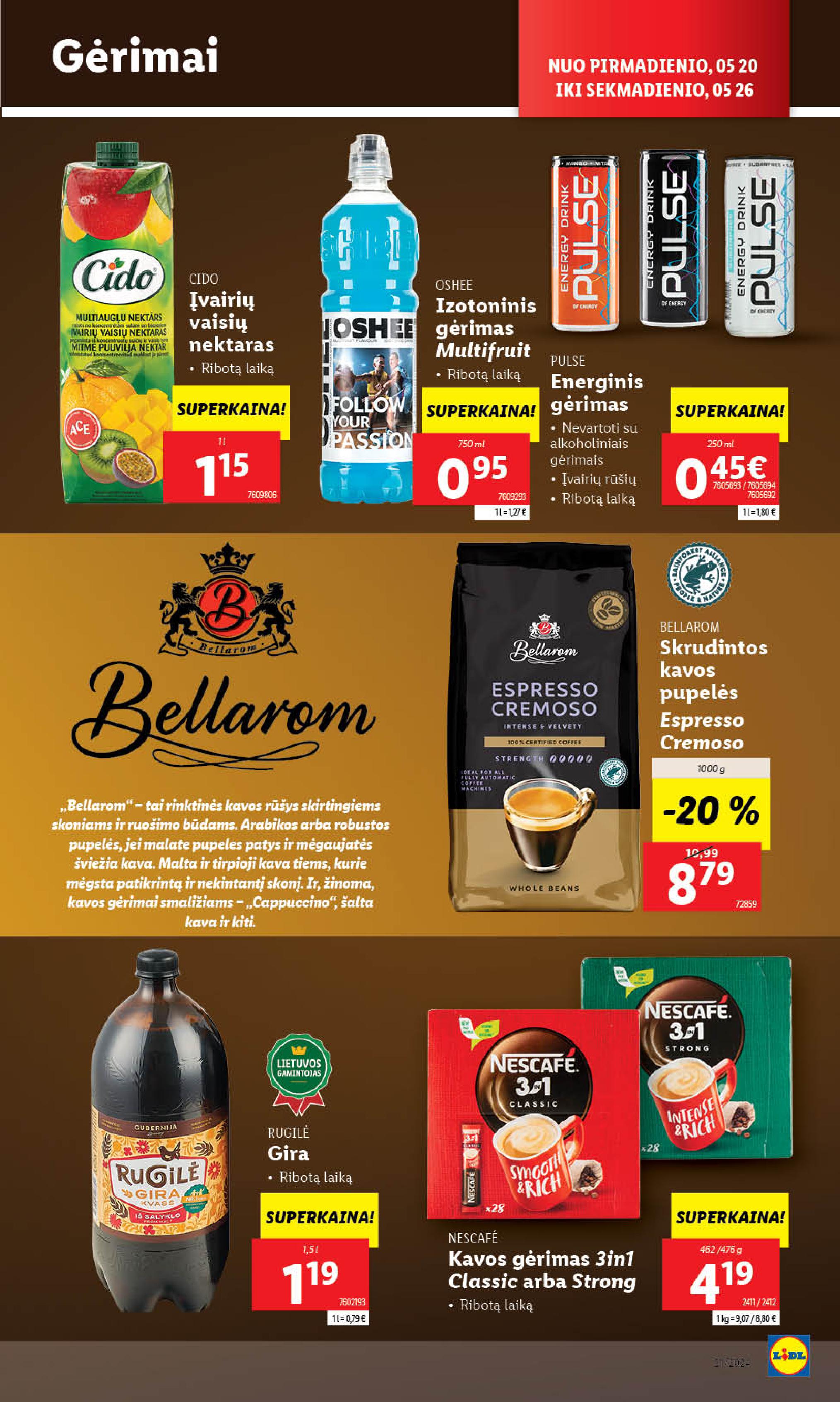 Naujausias LIDL kaininis katalogas 2024.05.20 - 2024.05.26