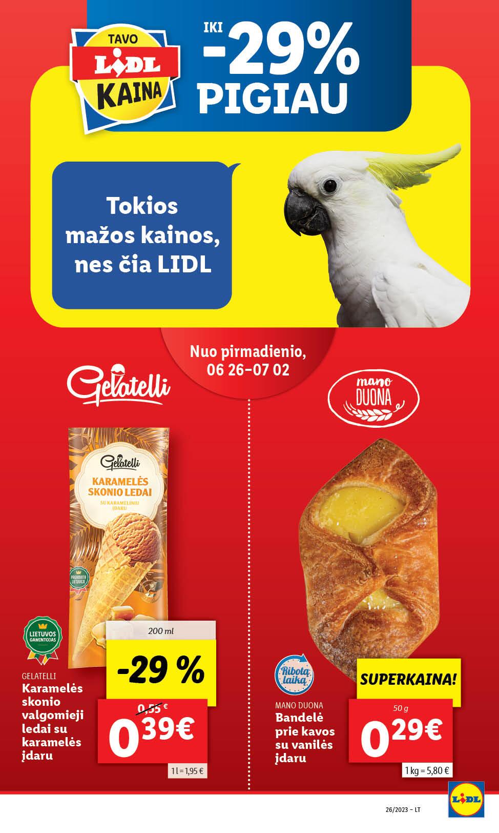 Naujausias LIDL kaininis katalogas 2023.06.26 - 2023.07.02