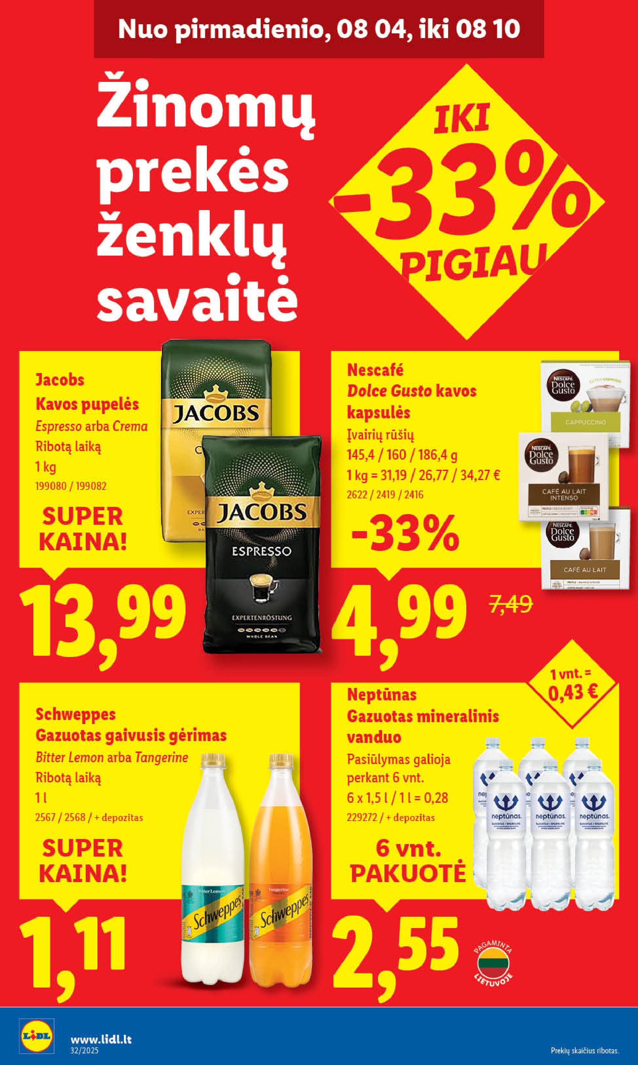 Naujausias LIDL kaininis katalogas 2025.08.04 - 2025.08.10