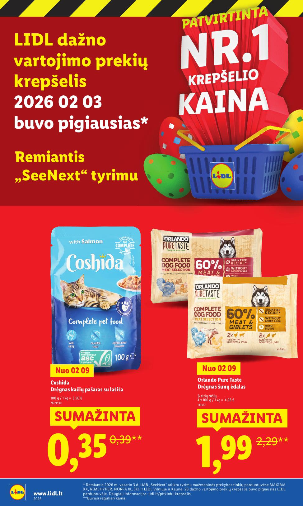 LIDL katalogas "Didysis kainų mažinimas"