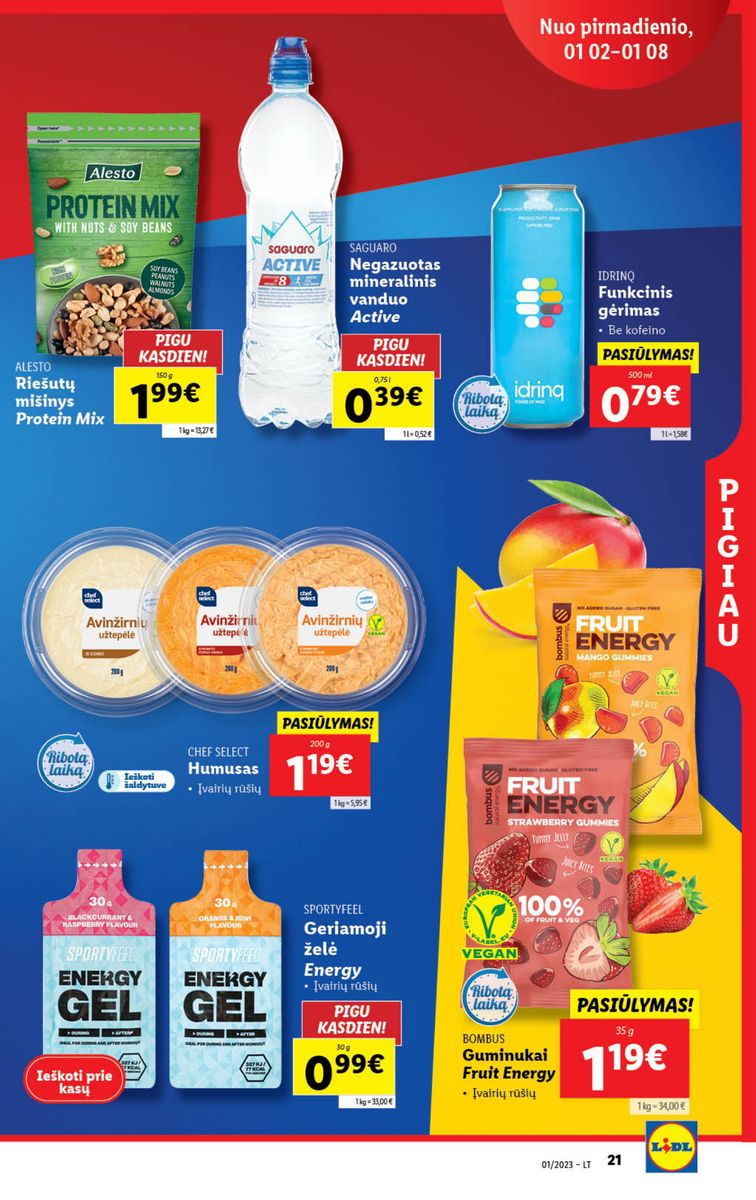 Naujausias LIDL kaininis katalogas 2023.01.02 - 2023.01.08