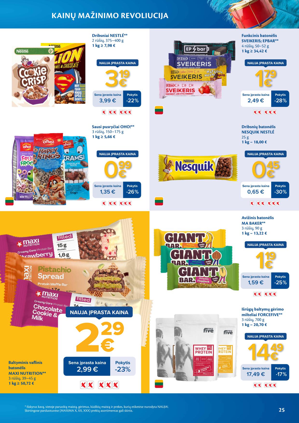 MAXIMA nuolaidų leidinys "Kainų mažinimo revoliucija" 2026.03.03 - 2026.03.09