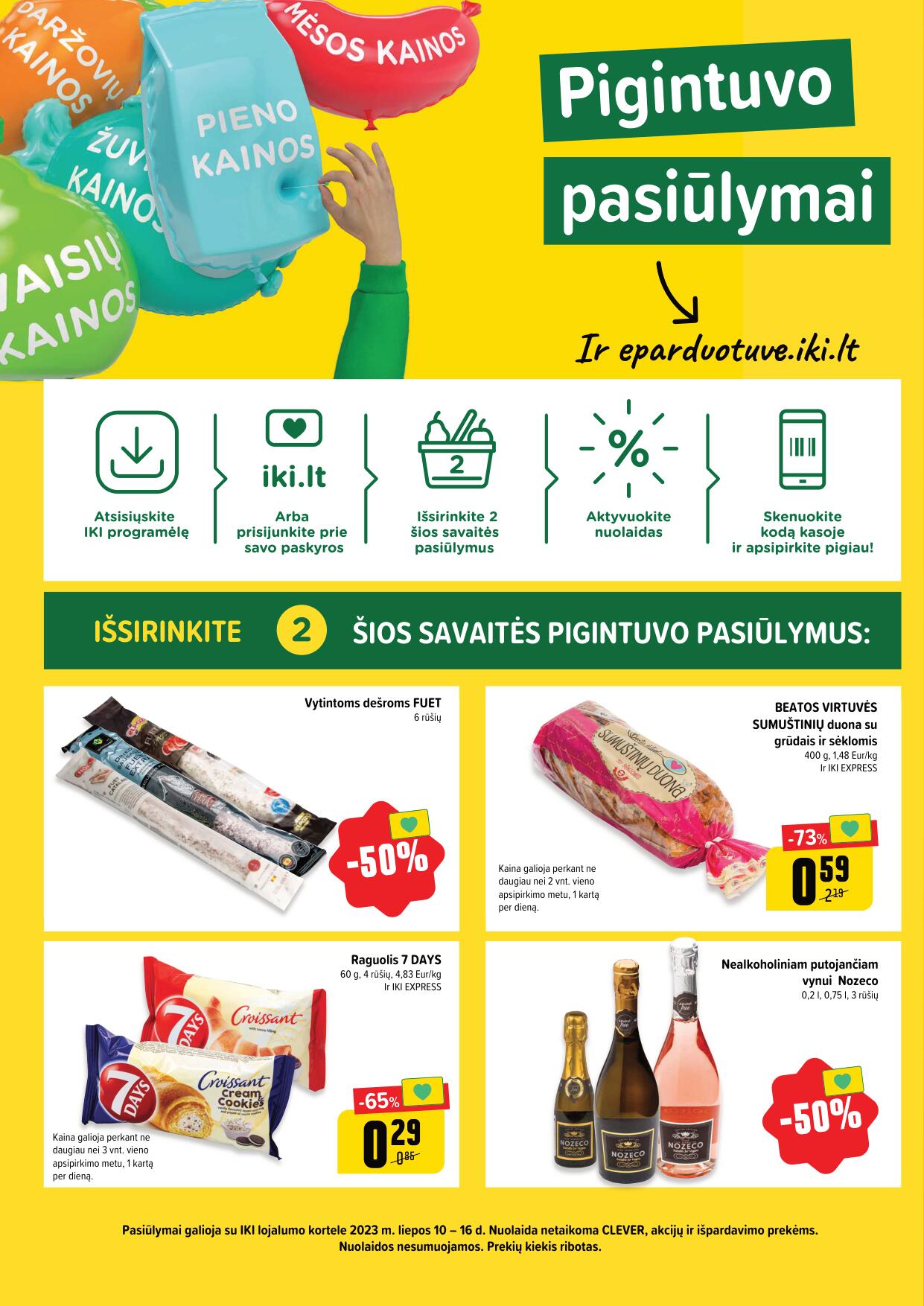 Naujausias IKI kaininis katalogas 2023.07.10 - 2023.07.16