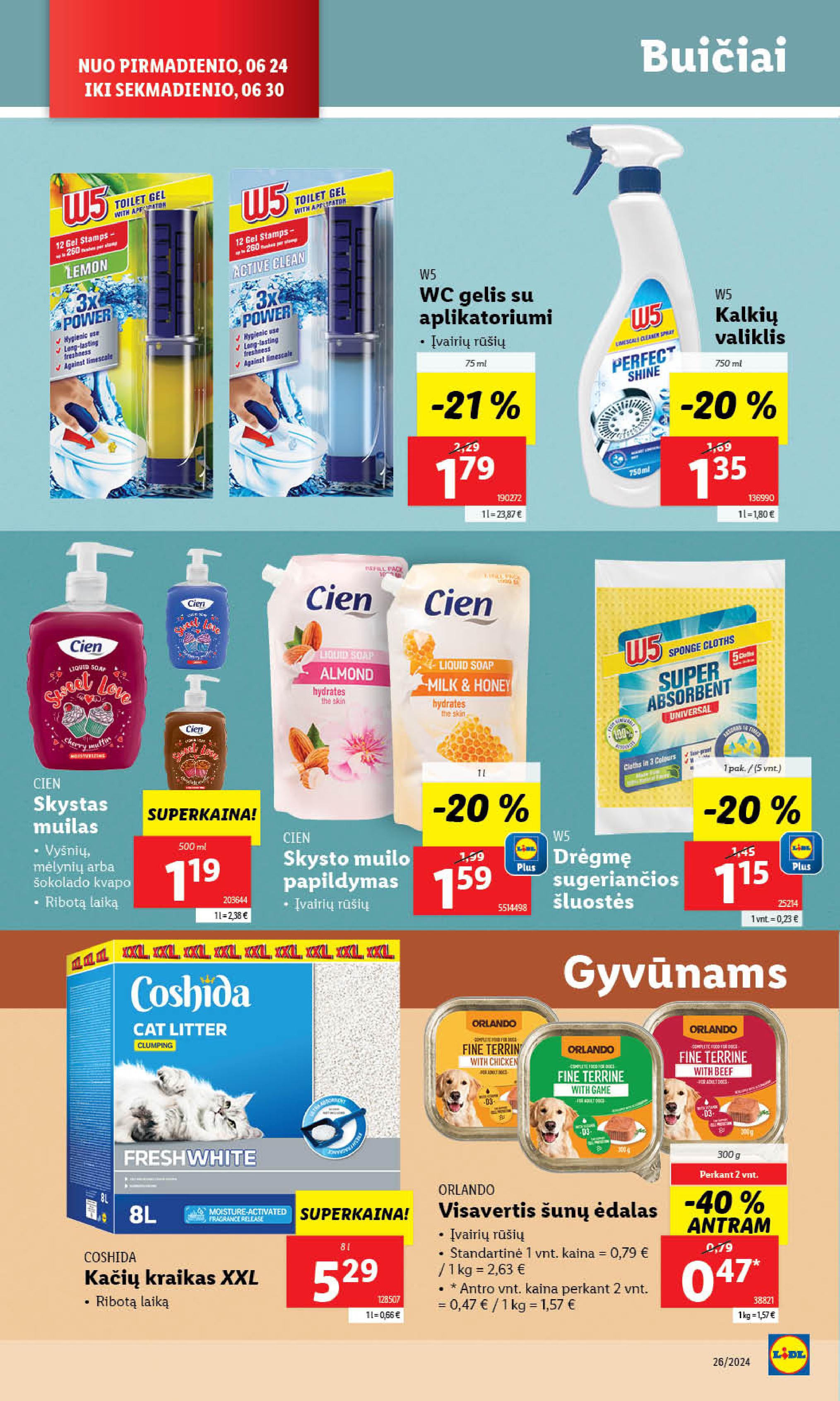 Naujausias LIDL kaininis katalogas 2024.06.24 - 2024.06.30