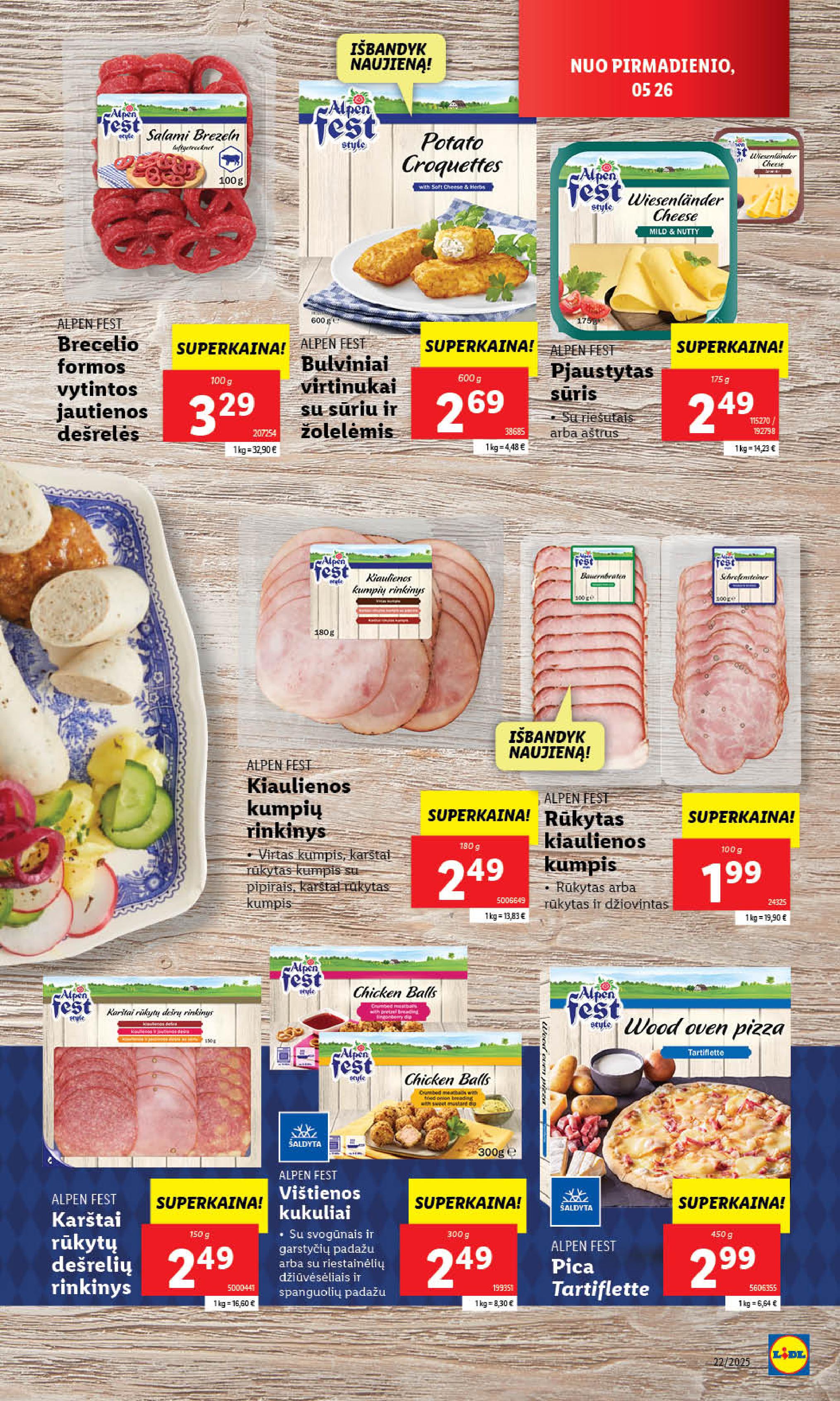 Naujausias LIDL kaininis katalogas 2025.05.26 - 2025.06.01