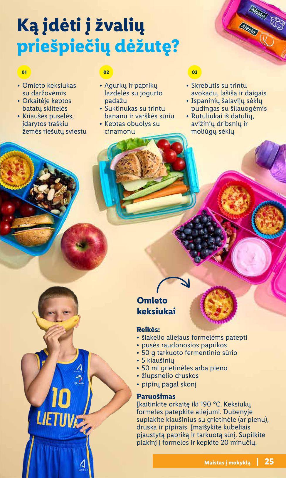 LIDL mokyklinių prekių katalogas "Atgal į mokyklą"