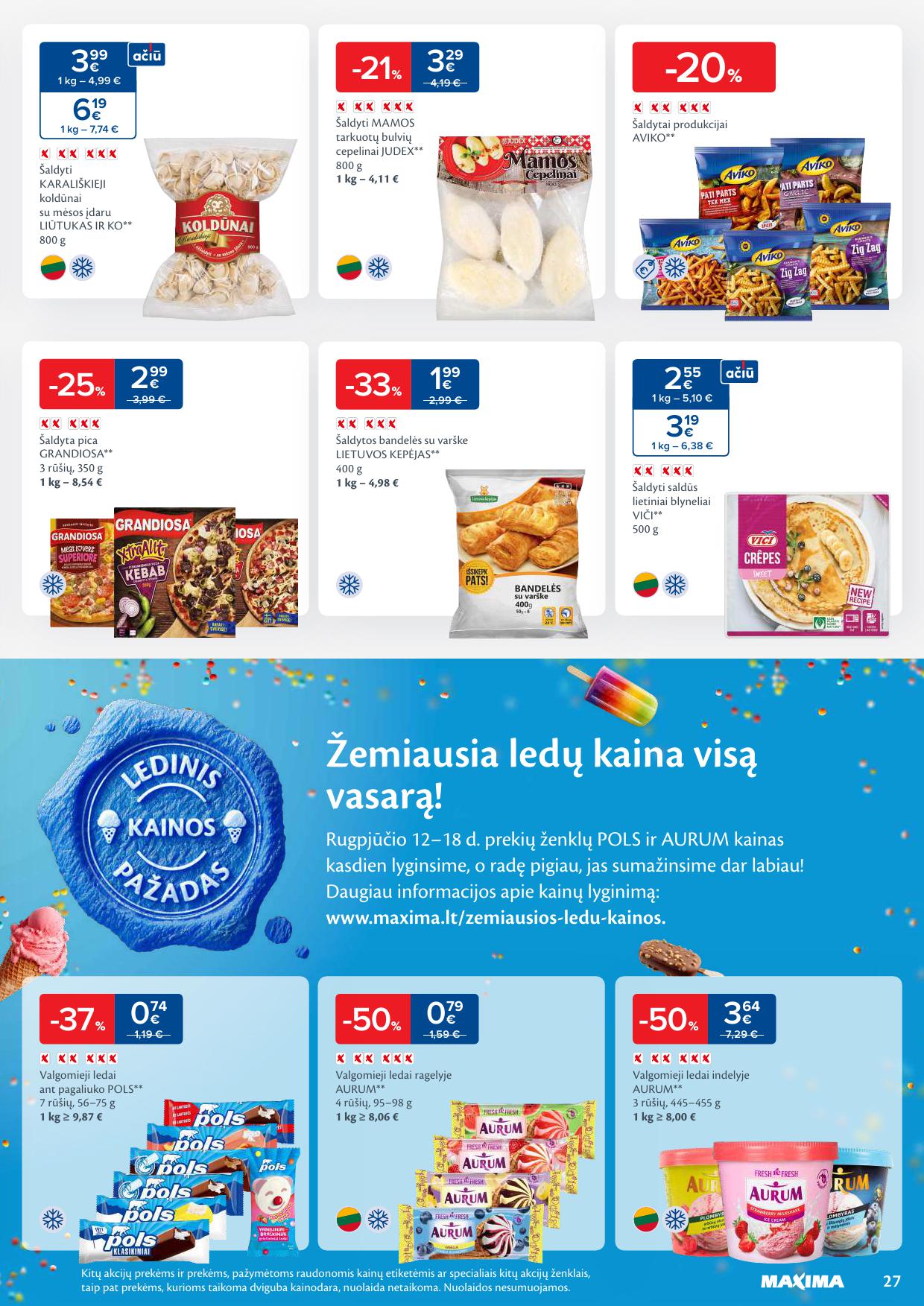 Naujausias MAXIMA kaininis katalogas 2025.08.12 - 2025.08.18
