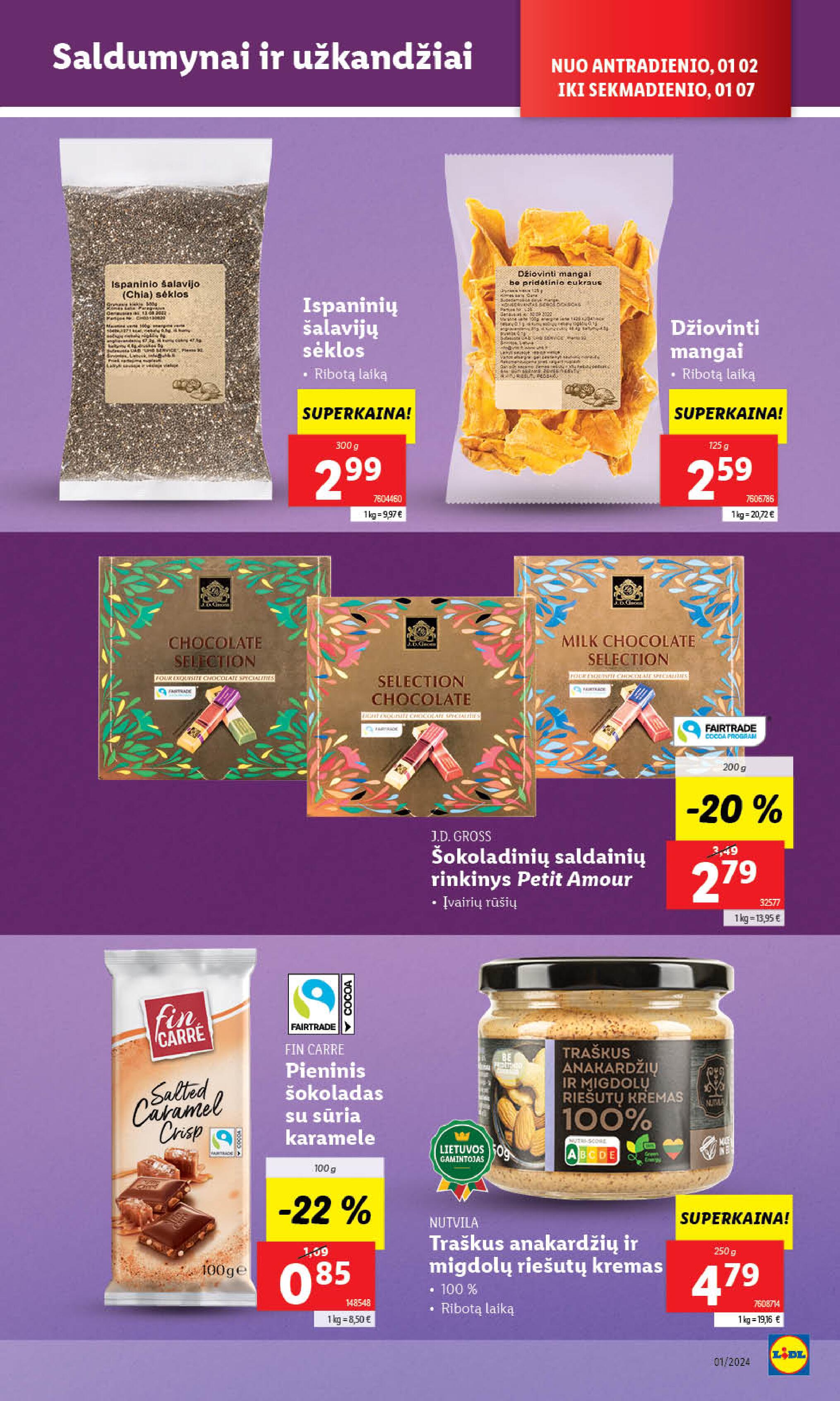 Naujausias LIDL kaininis katalogas 2024.01.02 - 2024.01.07