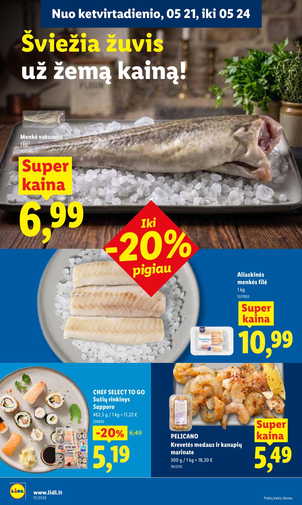 Naujausias LIDL kaininis katalogas 2026.05.18 - 2026.05.24