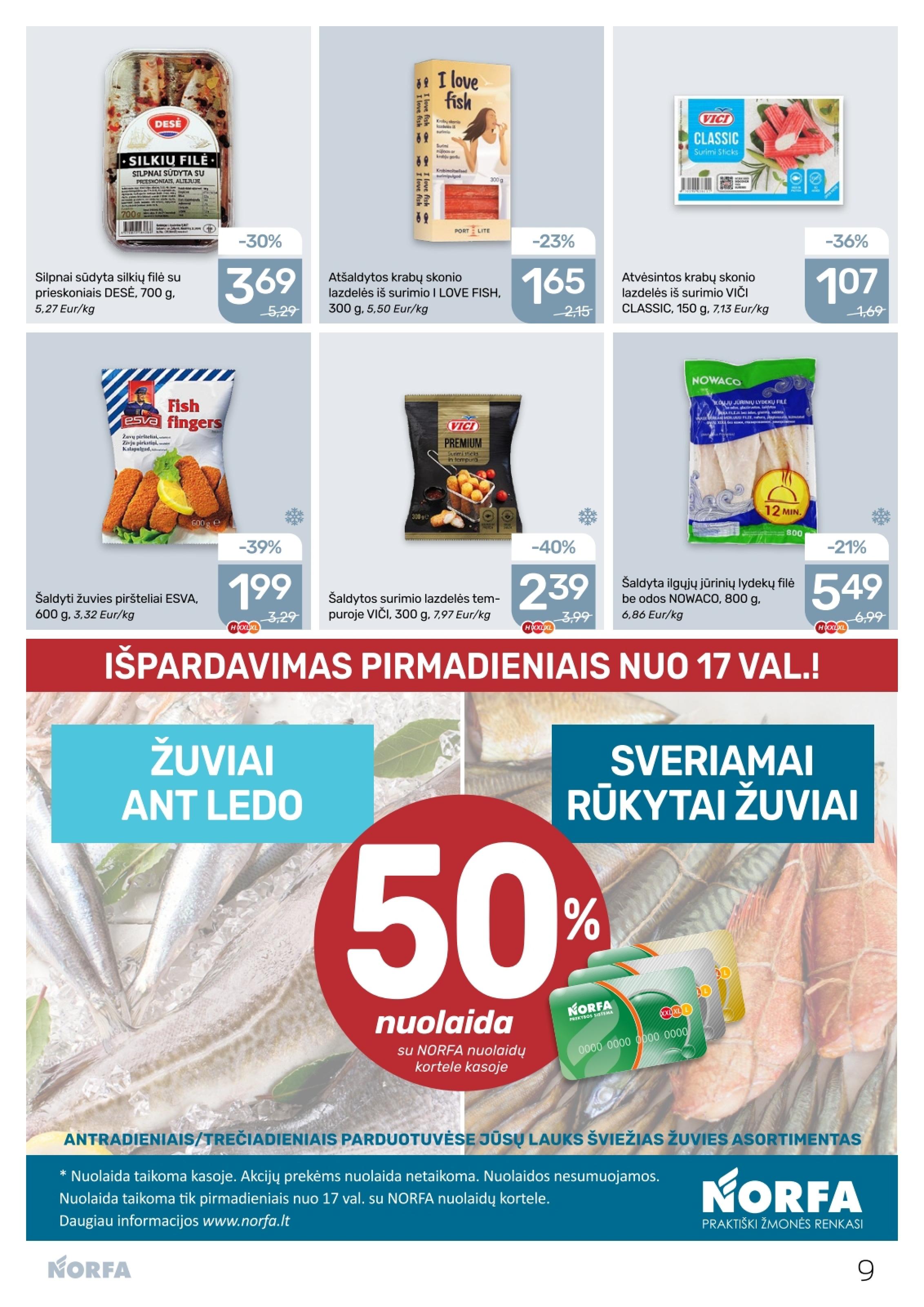 Naujausias NORFA kaininis katalogas 2026.03.19 - 2026.04.01