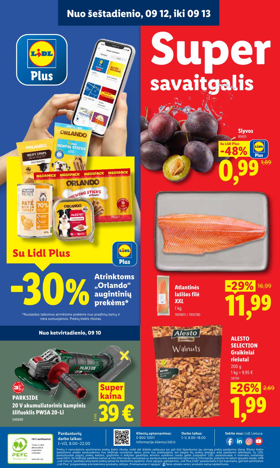 Naujausias LIDL kaininis katalogas 2026.09.07 - 2026.09.13