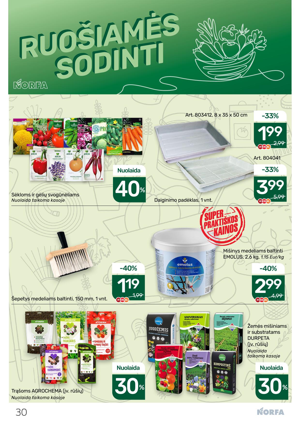 Naujausias NORFA kaininis katalogas 2026.03.05 - 2026.03.18