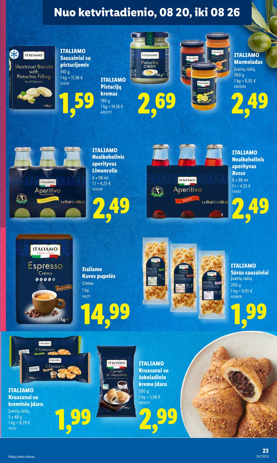 Naujausias LIDL kaininis katalogas 2026.08.17 - 2026.08.23