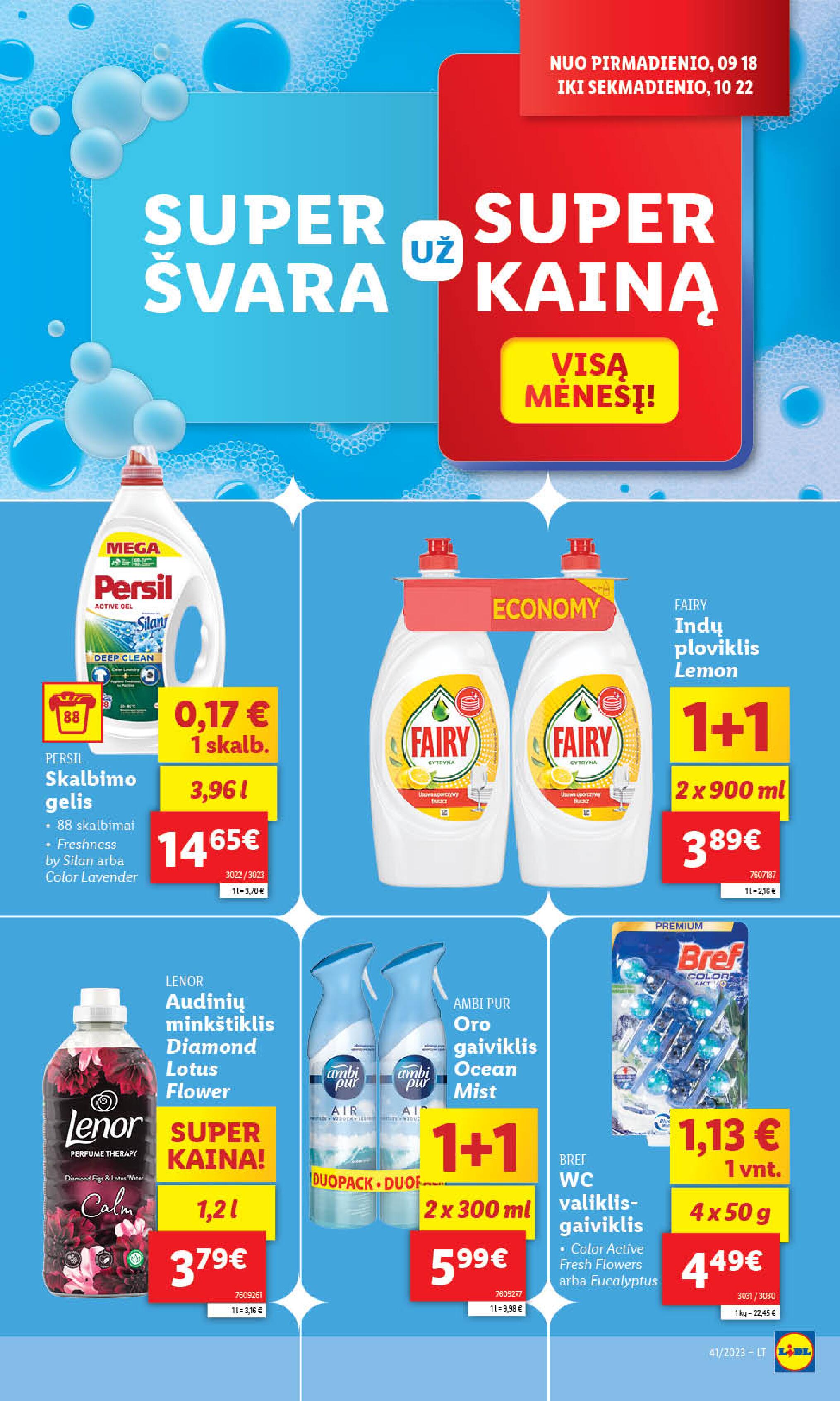 Naujausias LIDL kaininis katalogas 2023.10.09 - 2023.10.15