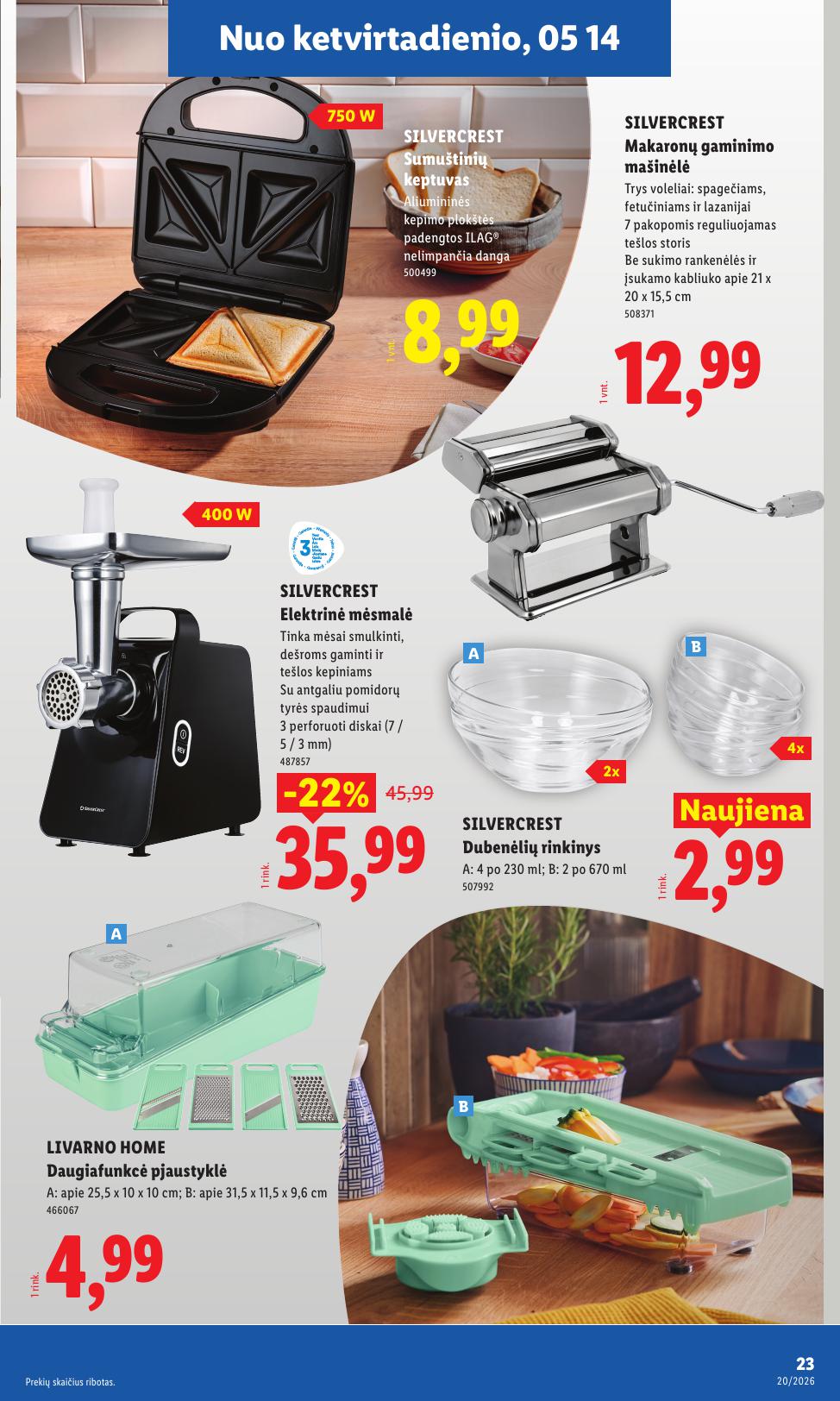LIDL ne maisto prekių leidinys 2026.05.11 - 2026.05.17