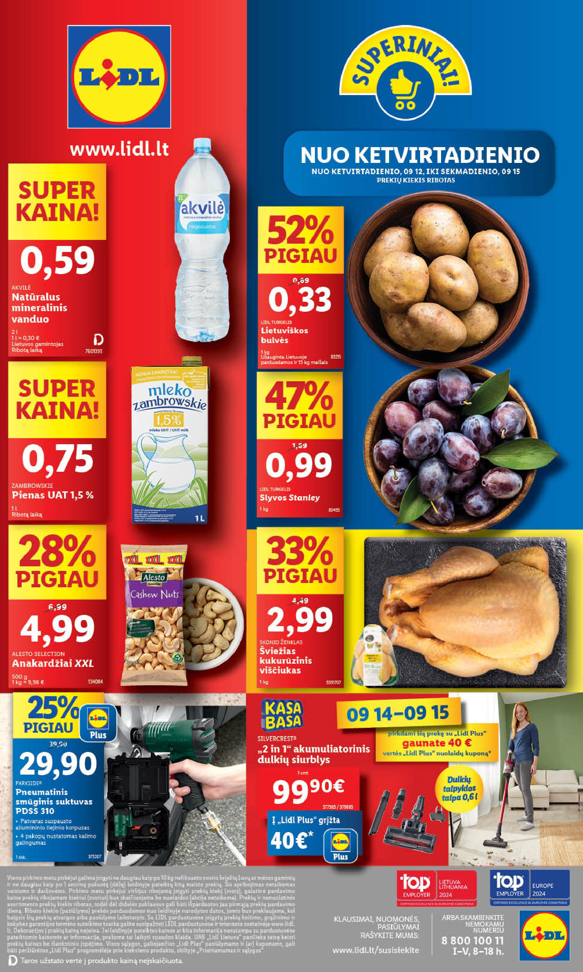 Naujausias LIDL kaininis katalogas 2024.09.09 - 2024.09.15