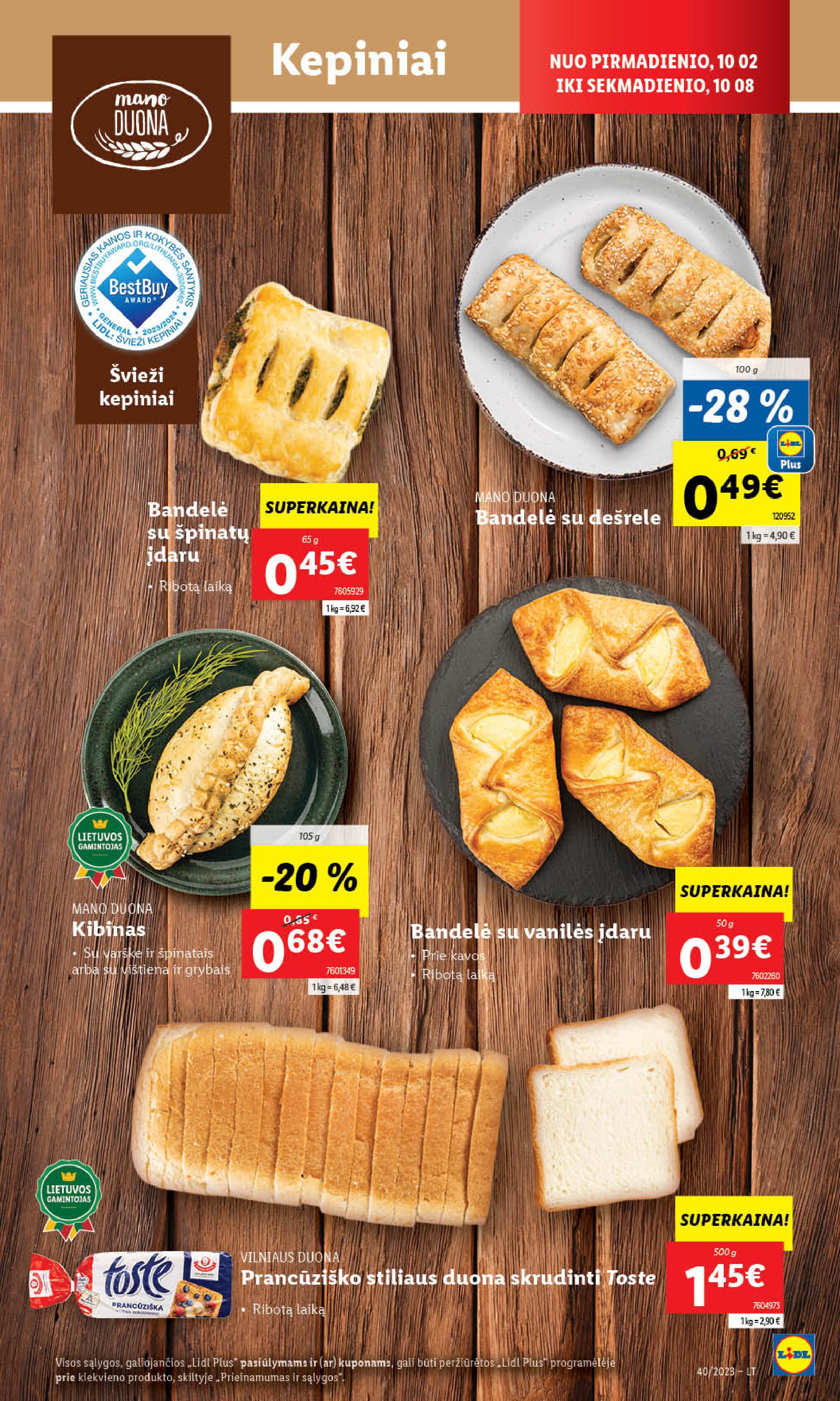 Naujausias LIDL kaininis katalogas 2023.10.02 - 2023.10.08