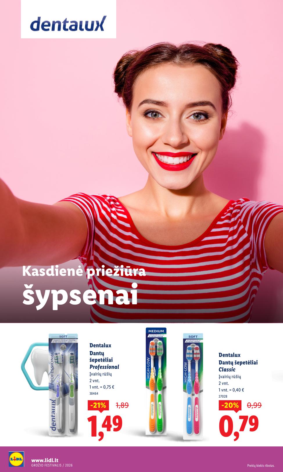 LIDL nuolaidų katalogas "Grožio festivalis" galioja nuo 2026.02.12