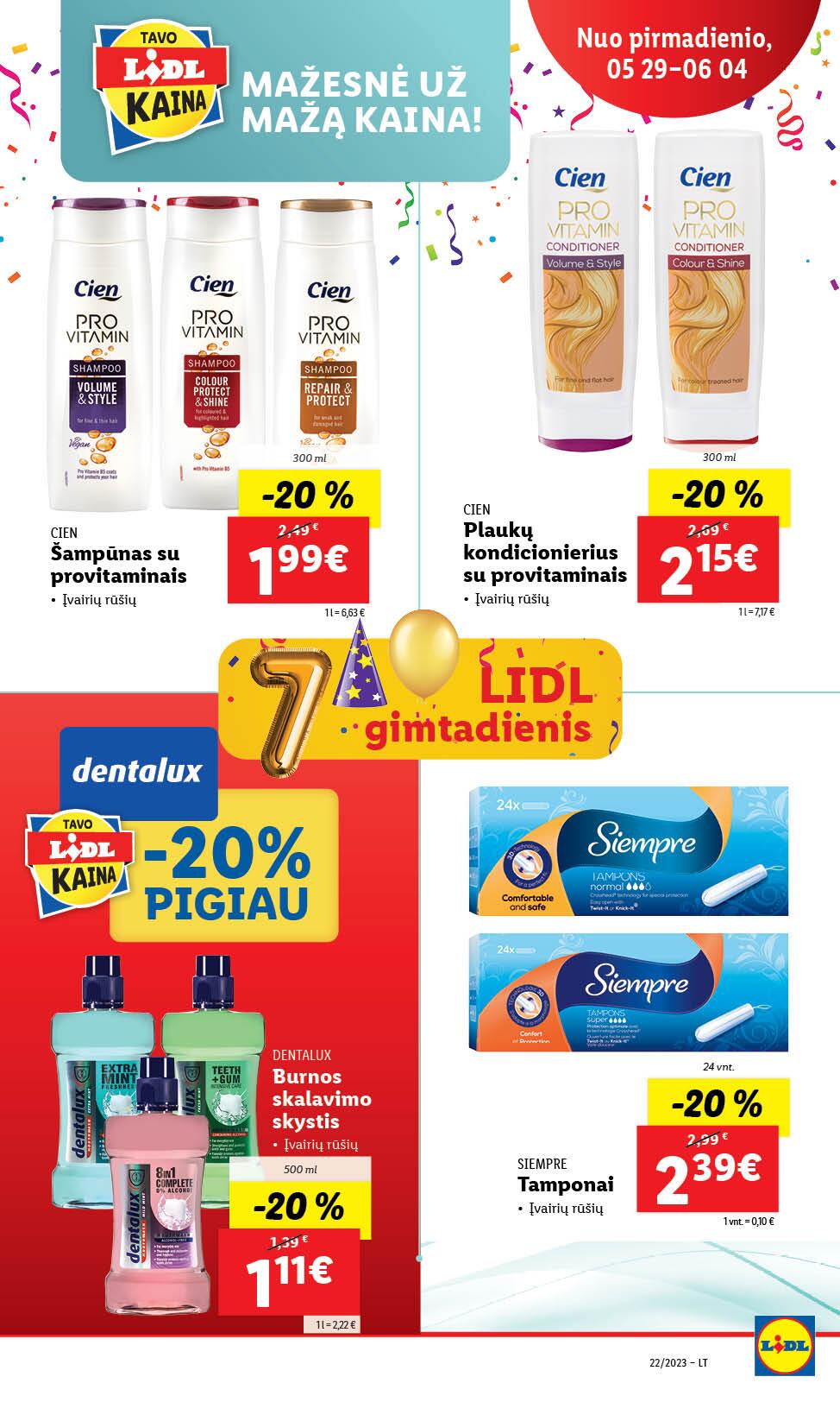 Naujausias LIDL kaininis katalogas 2023.05.29 - 2023.06.04