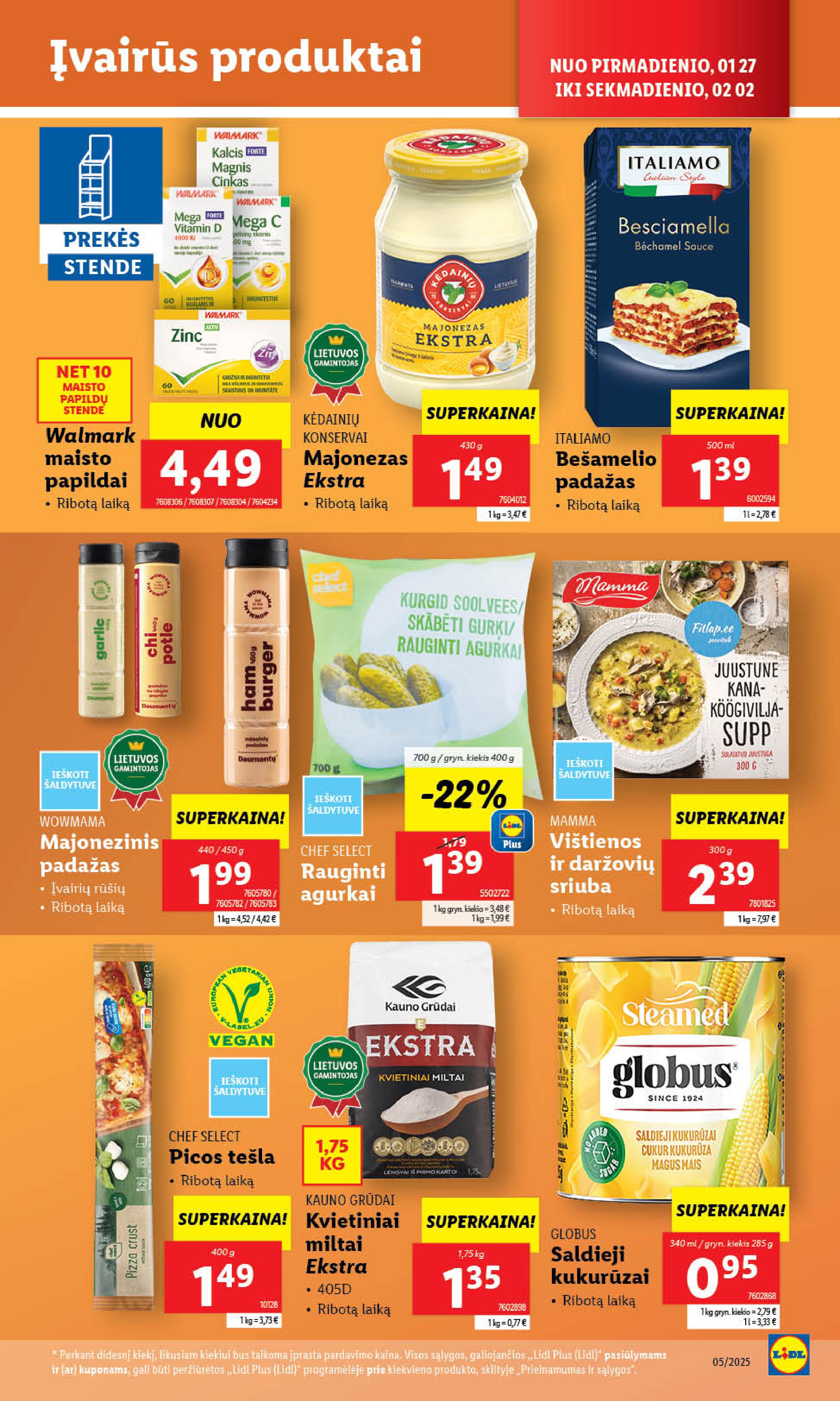 Naujausias LIDL kaininis katalogas 2025.01.27 - 2025.02.02