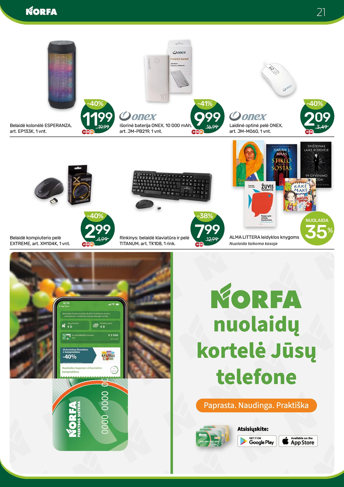 Naujausias NORFA kaininis katalogas 2024.01.25 - 2024.02.07