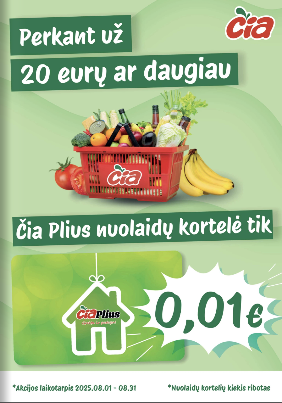 Naujas ČIA leidinys nuo 2025.08.12 iki 2025.08.25