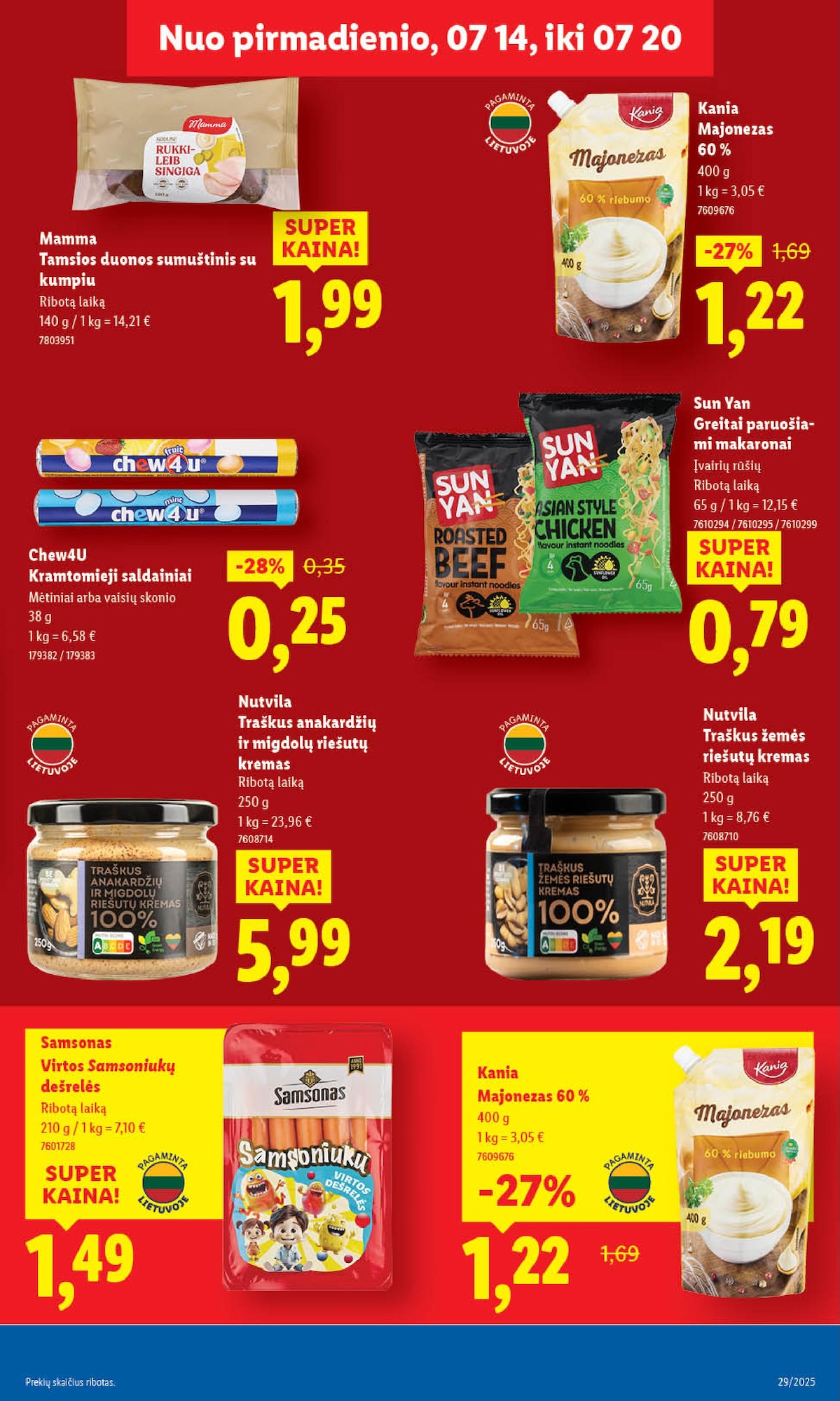 Naujausias LIDL kaininis katalogas 2025.07.14 - 2025.07.20
