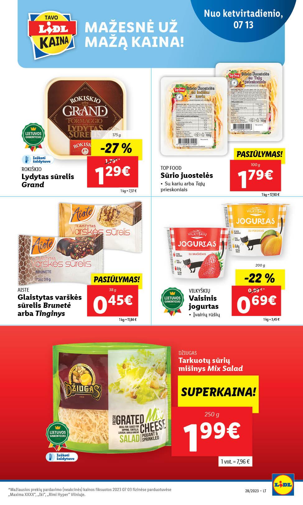 Naujausias LIDL kaininis katalogas 2023.07.10 - 2023.07.16