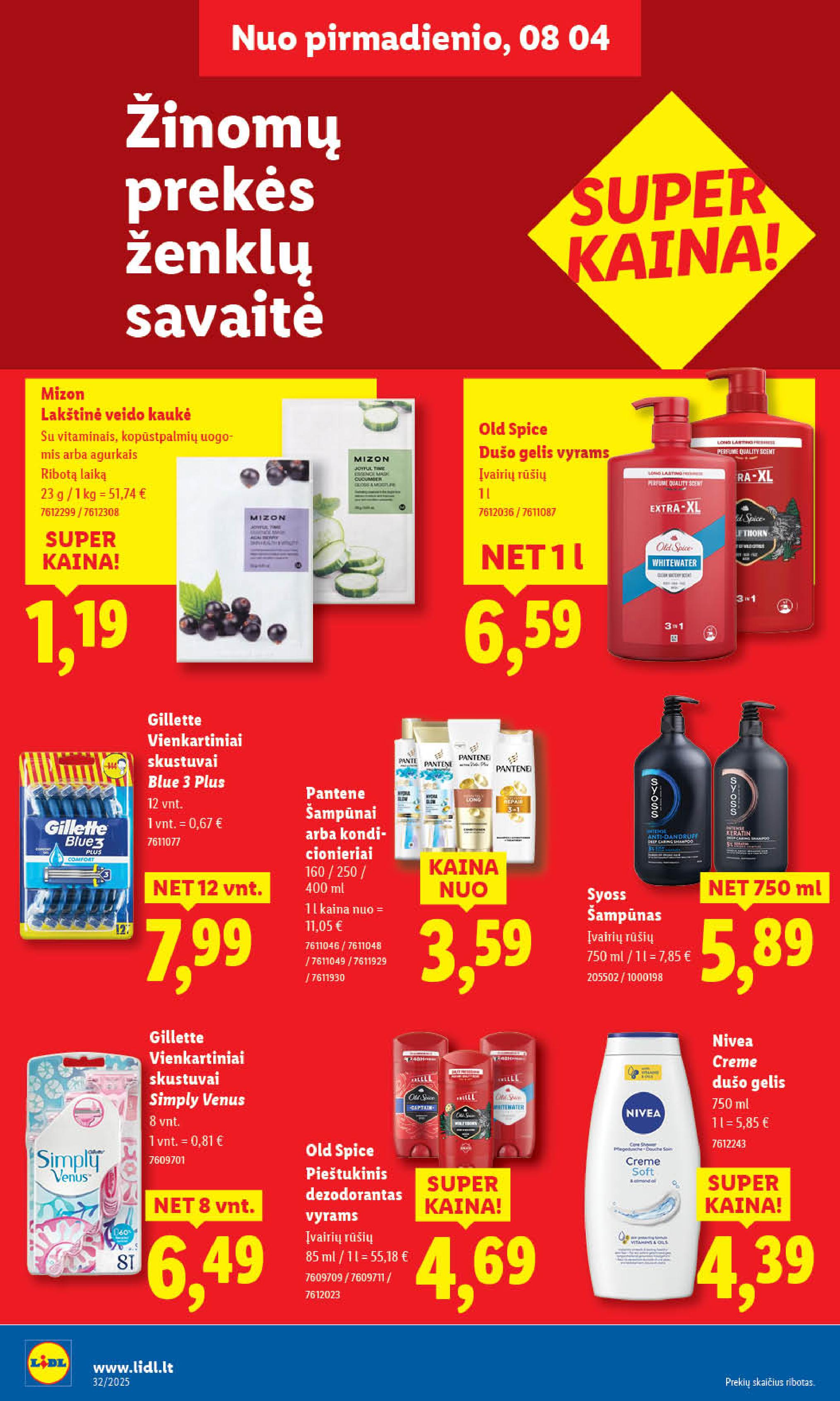 Naujausias LIDL kaininis katalogas 2025.08.04 - 2025.08.10
