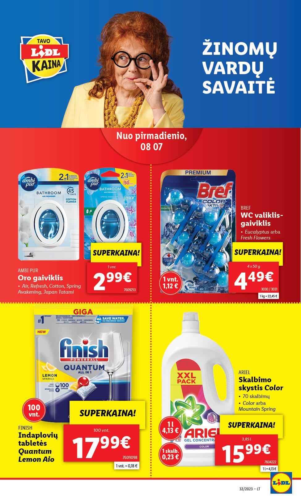 Naujausias LIDL kaininis katalogas 2023.08.07 - 2023.08.13
