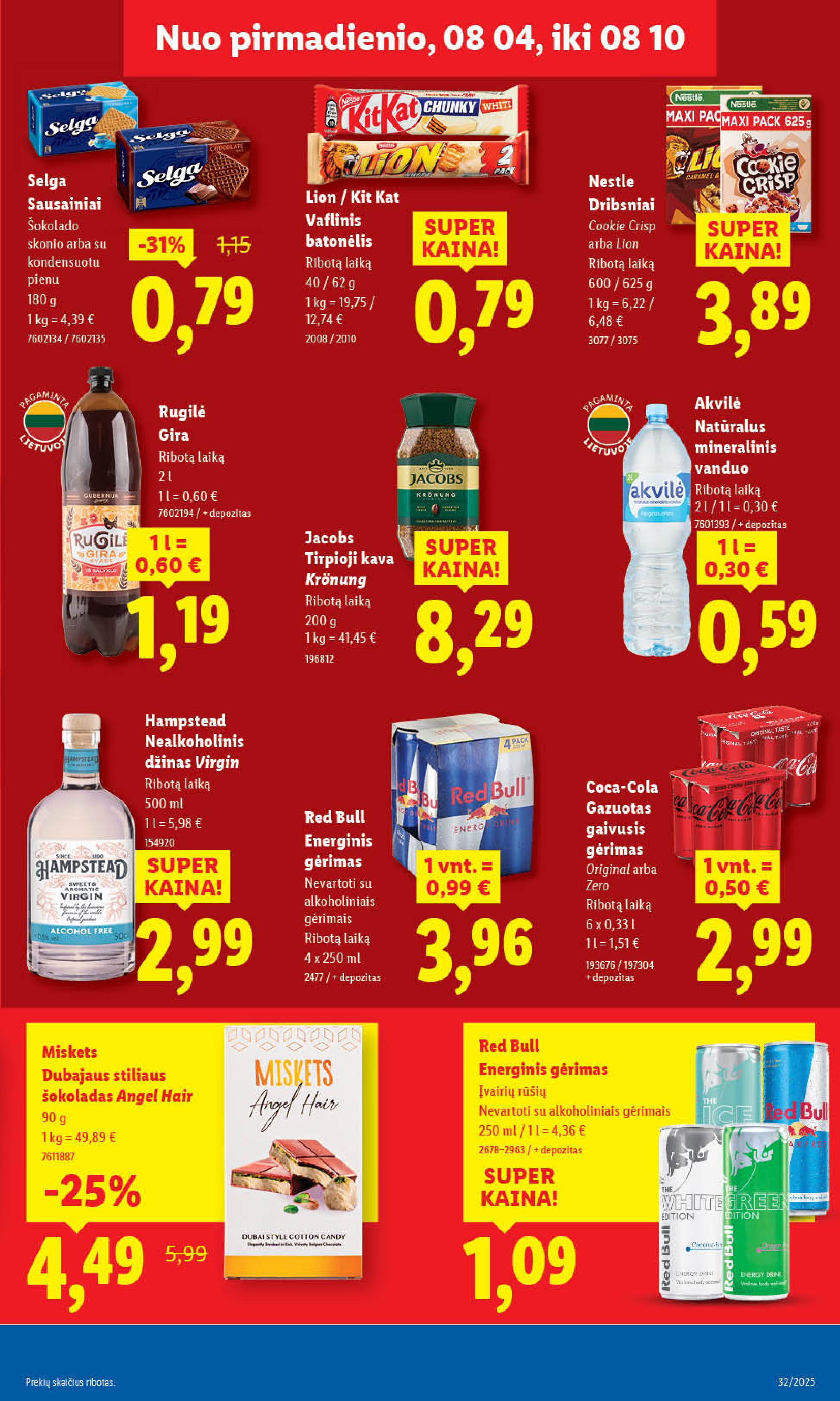 Naujausias LIDL kaininis katalogas 2025.08.04 - 2025.08.10