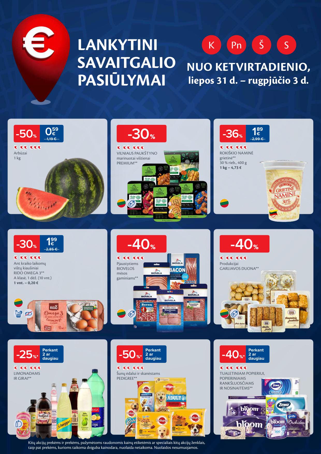 Naujausias MAXIMA kaininis katalogas 2025.07.29 - 2025.08.04