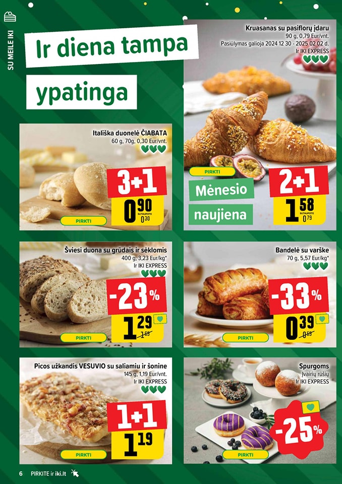 Naujausias IKI kaininis katalogas 2024.12.30 - 2025.01.05