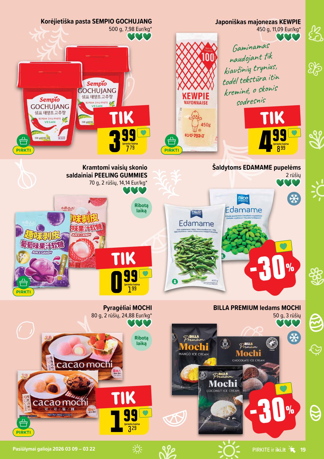 Naujausias IKI kaininis katalogas 2026.03.16 - 2026.03.22
