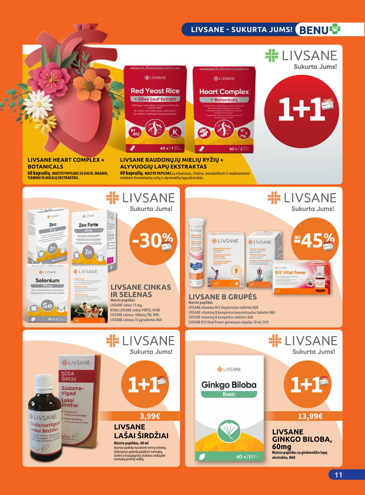 BENU vaistinės akcijų ir nuolaidų leidinys 2026.04.01 - 2026.04.30