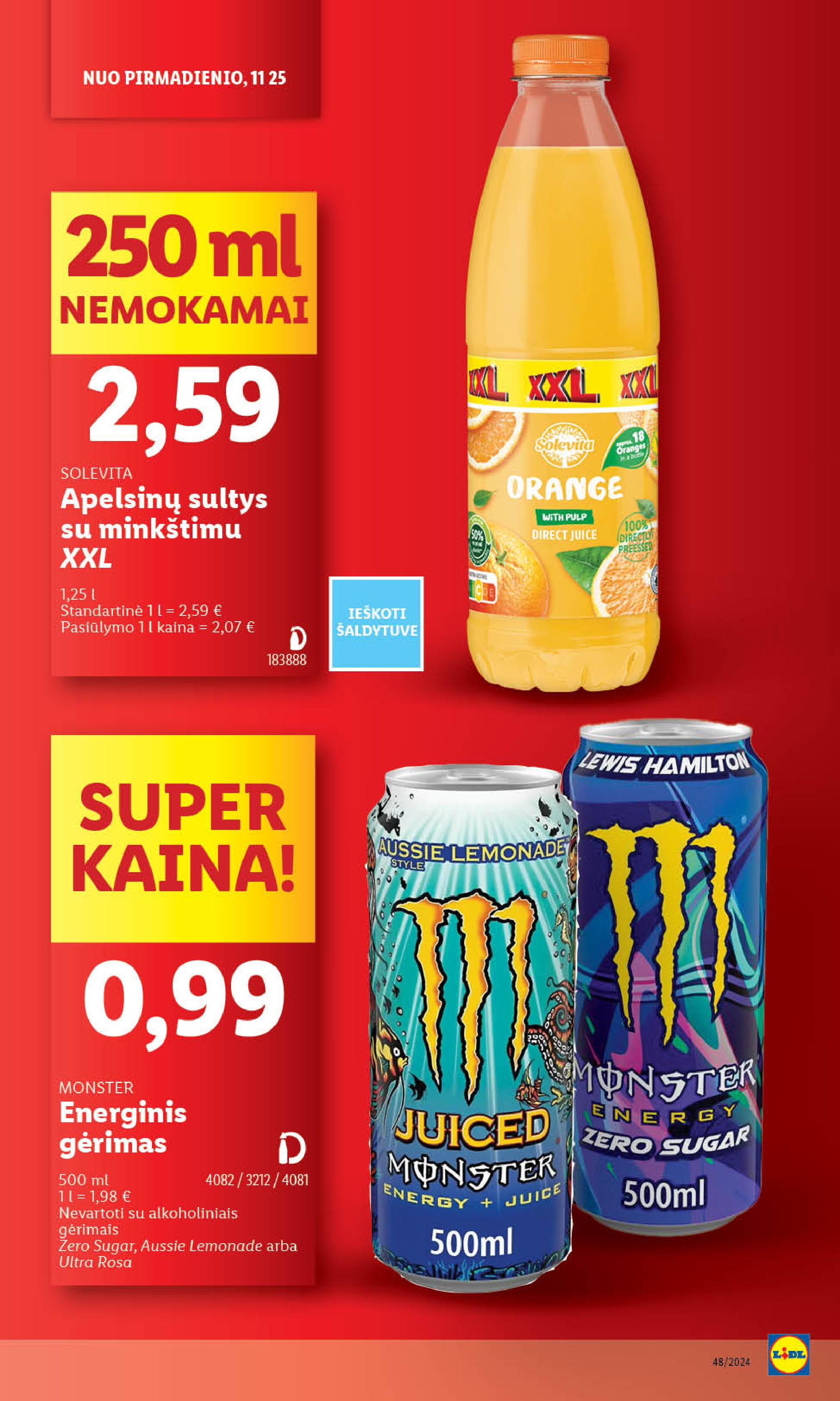 Naujausias LIDL kaininis katalogas 2024.11.25 - 2024.12.01