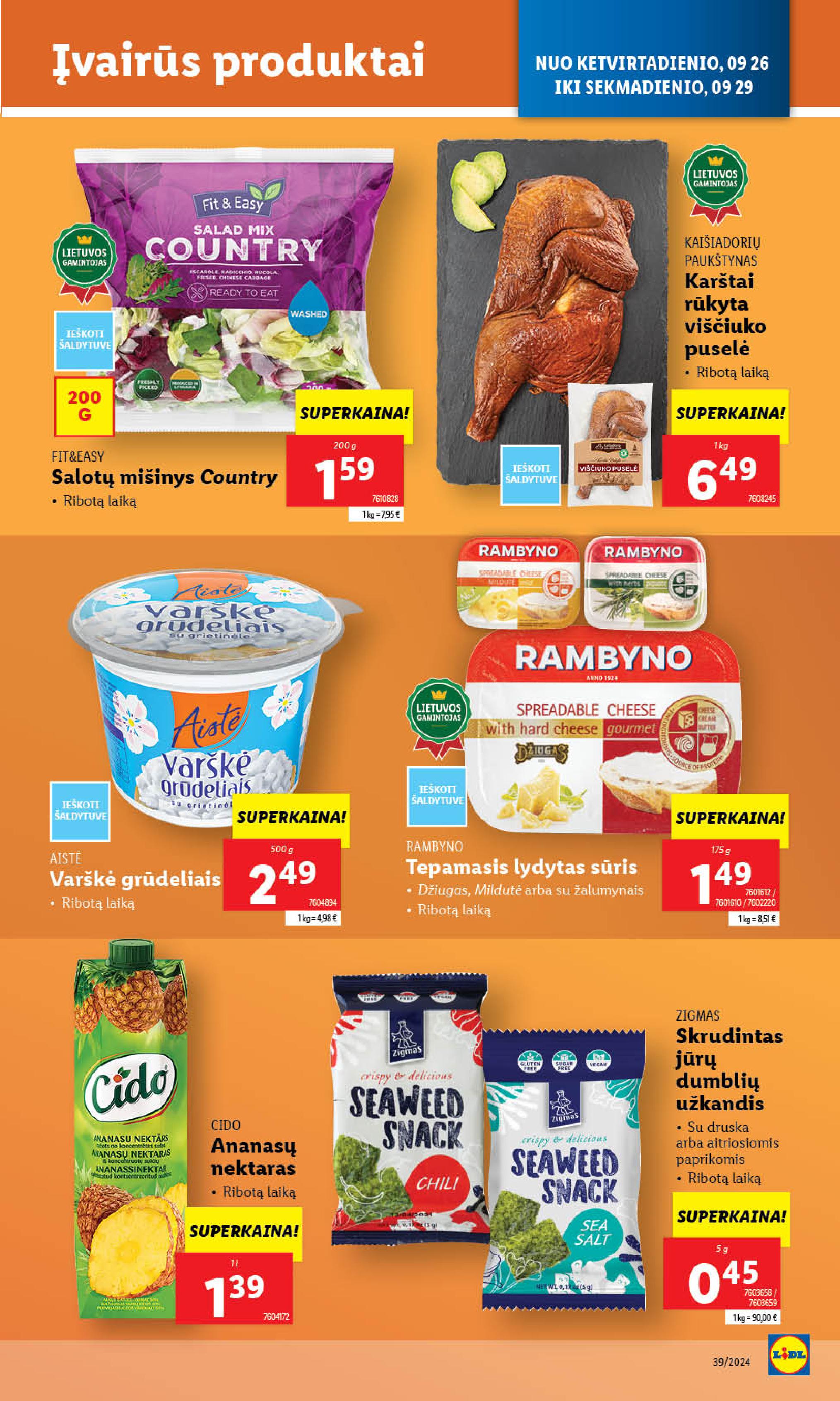 Naujausias LIDL kaininis katalogas 2024.09.23 - 2024.09.29
