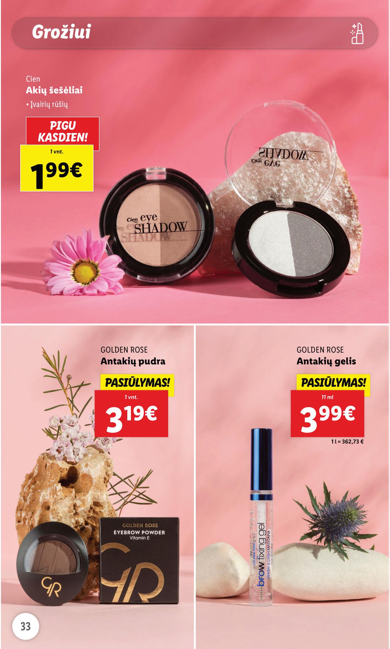LIDL prekių katalogas "Grožio festivalis" galioja nuo 2023.05.01