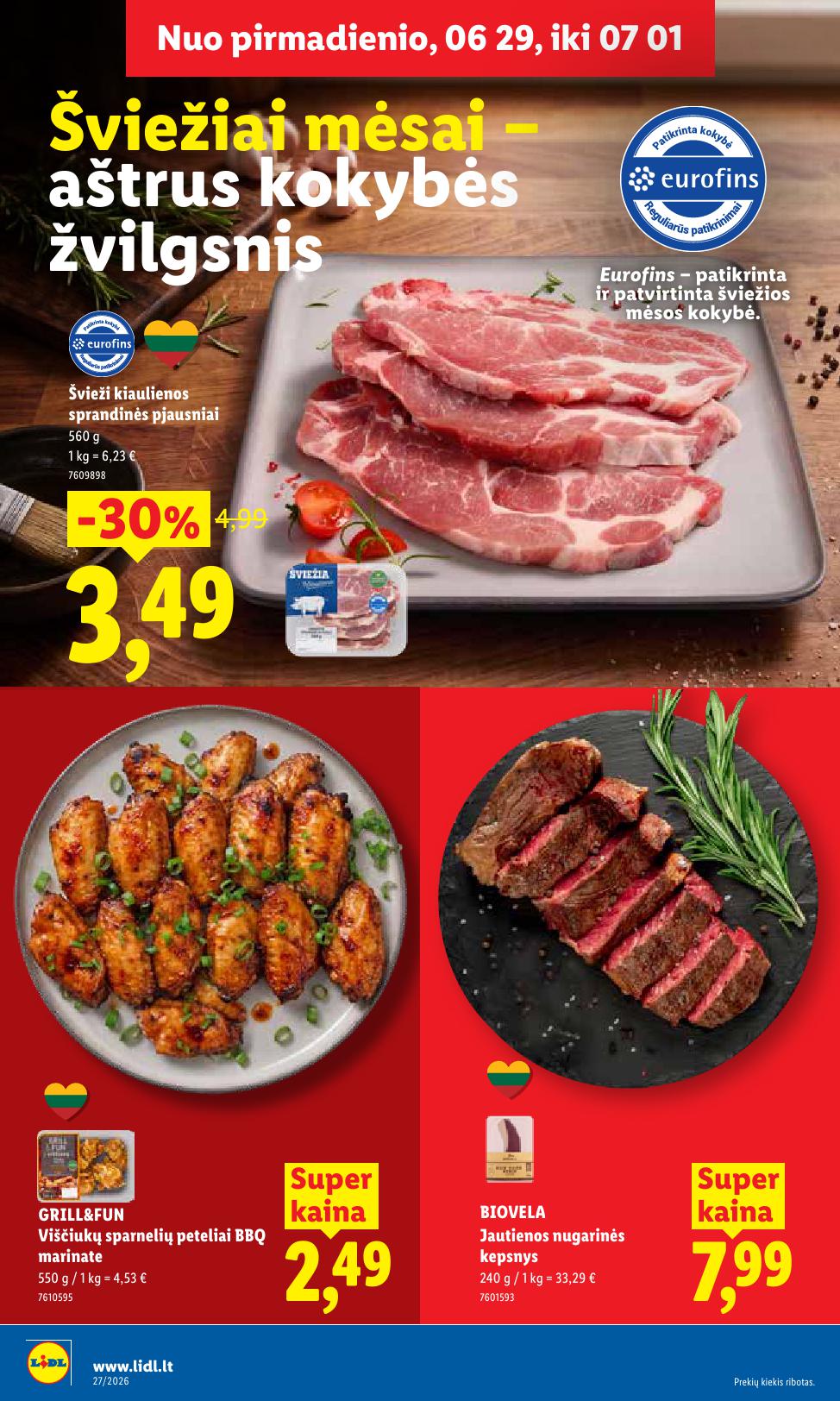 Naujausias LIDL kaininis katalogas 2026.06.29 - 2026.07.05