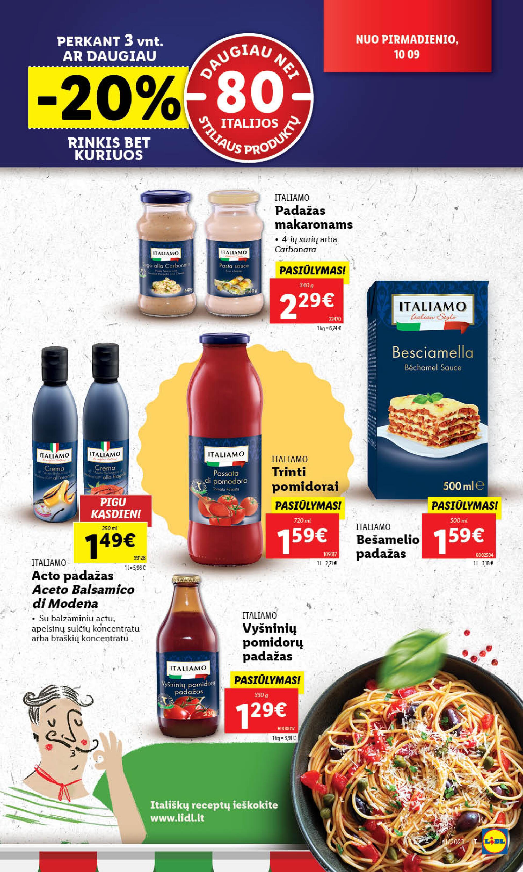 Naujausias LIDL kaininis katalogas 2023.10.09 - 2023.10.15