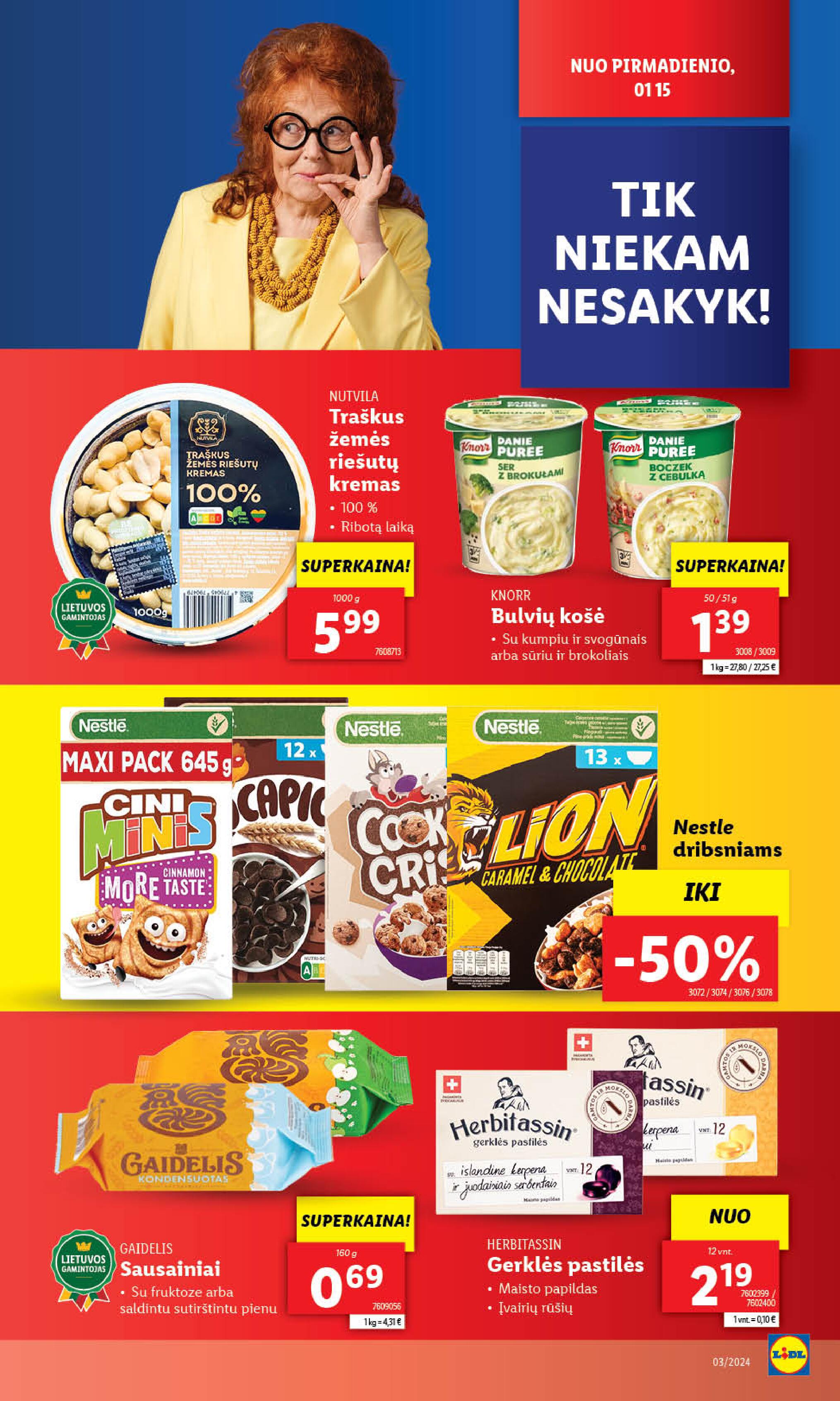 Naujausias LIDL kaininis katalogas 2024.01.15 - 2024.01.21