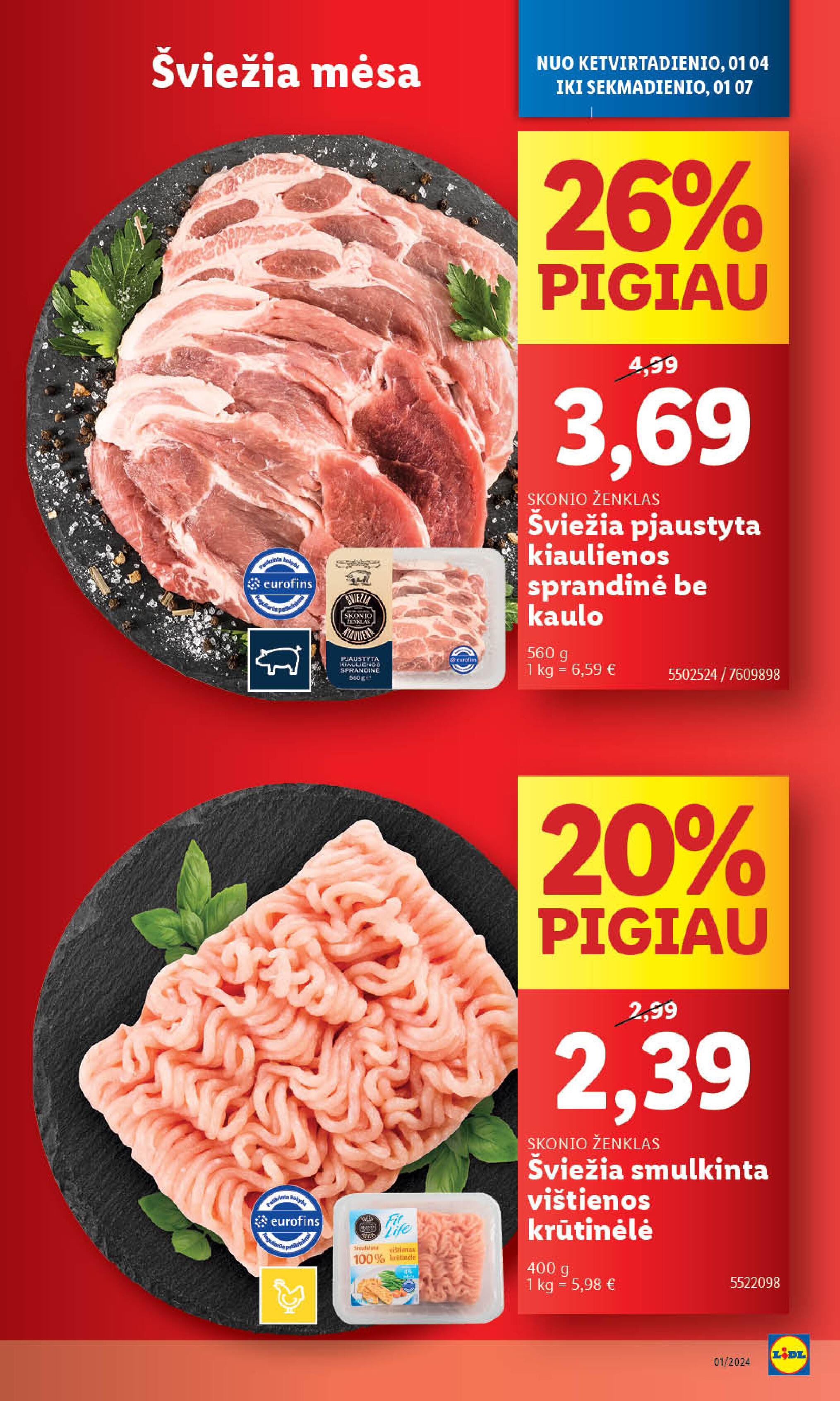 Naujausias LIDL kaininis katalogas 2024.01.02 - 2024.01.07