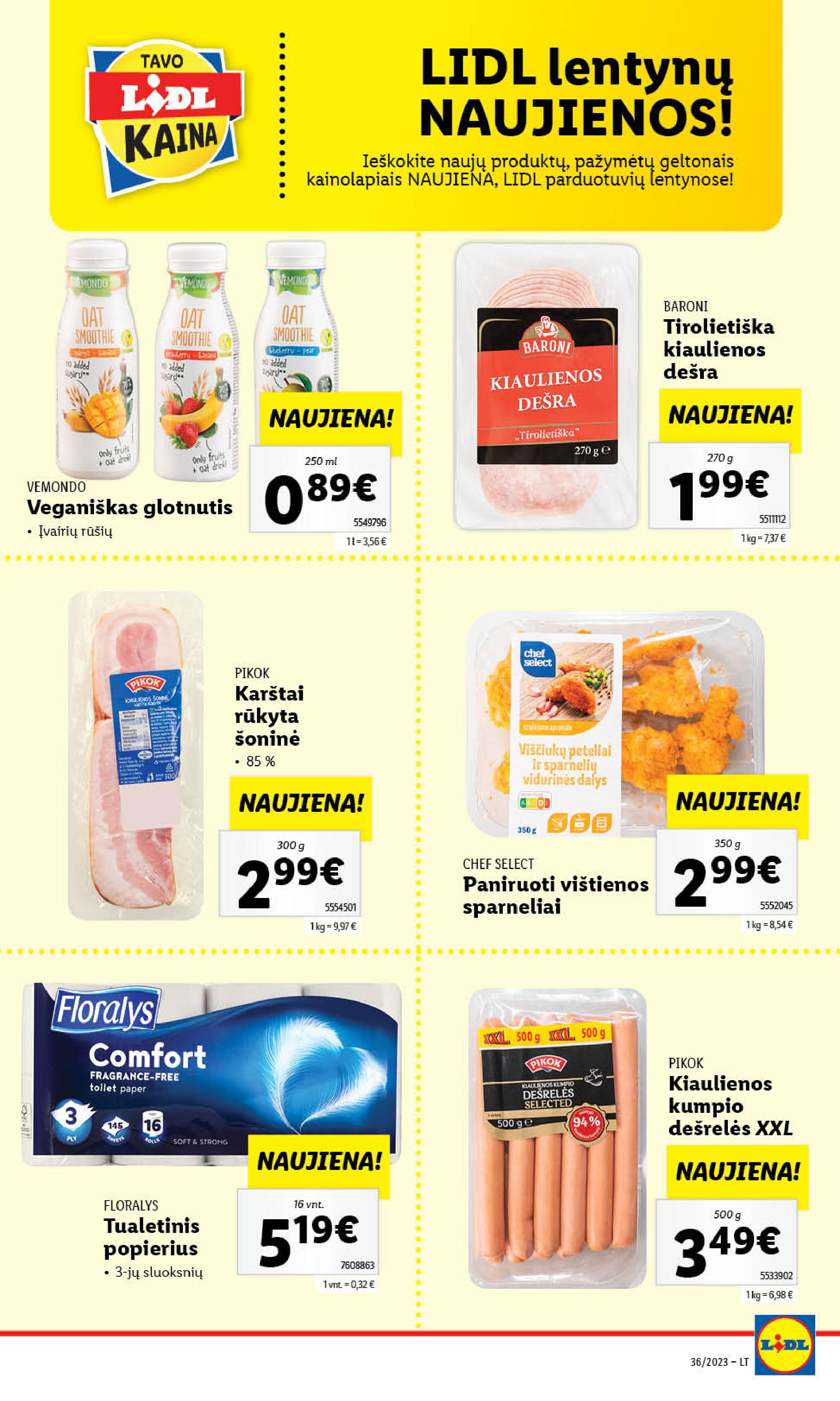 Naujausias LIDL kaininis katalogas 2023.09.04 - 2023.09.10